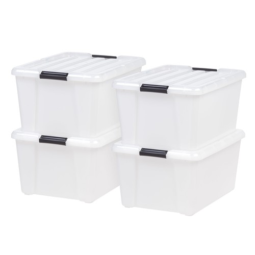 Plastic storage bins - qt.,