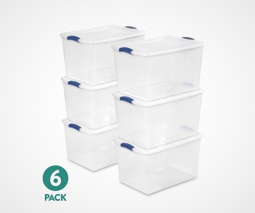 Quart large plastic storage - plastic,